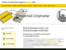 Tablet Screenshot of einkaufswagenchips.biz